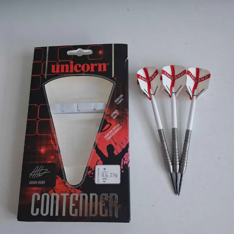 Unicorn Adam Hunt Contender 90% Tungsten Steel Tip Darts